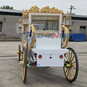Carruaje de Boda Blanco 2026, Carruaje Real de Cenicienta, Transporte Especial, Carruaje Eléctrico con Caballos, Transporte Especial - Product Image 5