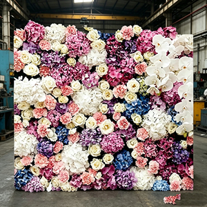 Thick Dense <b>Flower</b> <b>Wall</b> <b>Panel</b> For Wedding Photo Area Ceremony Backdrop And Banquet Decor - Product Image 5
