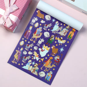 En gros, Kit d'activités DIY pour enfants : <span class=keywords><strong>Livre</strong></span> d'activités avec autocollants pliables et image principale du Scène <span class=keywords><strong>de</strong></span> la Nativité <span class=keywords><strong>de</strong></span> Jésus, et ensemble <span class=keywords><strong>de</strong></span> créations en papier 3D - Product Image 5