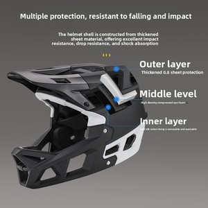 Casco Integral para Bicicleta de Montaña, Todoterreno, Descenso, Material PC+EPS, Certificado CE CPSC ASTM, Unisex, Adulto, 31 Ventilaciones, Transpirable - Product Image 2