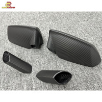 TYPE-Couvercle de rétroviseur latéral en fibre de carbone mat pour Lambo Aventador LP700 2011-2015 Capuchon de rétroviseur arrière en carbone Pièces de voiture