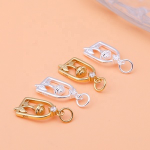 Nouveaux accessoires de mode personnalisés en argent sterling s925 <span class=keywords><strong>petit</strong></span> <span class=keywords><strong>prince</strong></span> rose pendentif DIY bracelet collier pendentif - Product Image 4