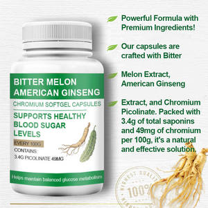 Supplément de Softgels de chrome de <span class=keywords><strong>ginseng</strong></span> américain de <span class=keywords><strong>melon</strong></span> amer pour la formule faite sur commande d'ODM d'OEM d'adultes - Product Image 5