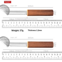 Couteau de cuisine, camping, pique-nique, barbecue, acier inoxydable, manche en bois, 2 en 1, durable, couteau de poche pour fruits et légumes, couteau utilitaire de chef avec étui