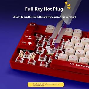 Clavier mécanique filaire personnalisable Ak870mc à échange à chaud avec rétroéclairage multicolore (DIY) - Product Image 5