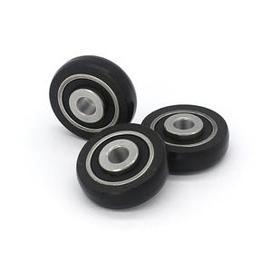 Rouleaux de porte et de fenêtre en caoutchouc-plastique non standard fournis par le fabricant S624RS 4*18.5*7mm Poulies et rails de fenêtre - Product Image 3