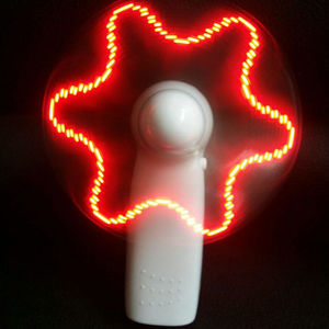 Mini Ventilador LED Recargable con Luz, Motor DC, Ventilador Portátil a Batería - Product Image 1