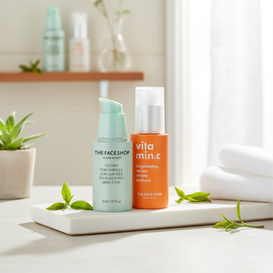 THEFACESHOP เซรั่มบำรุงผิวแบบเข้มข้น, เซรั่มให้ความกระชับ B5ผสมวิตามินว่านหางจระเข้ชาเขียวครีมบำรุงผิวหน้าสูตรเข้มข้นใช้ในบ้าน - Product Image 3