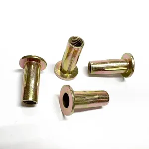 Steel Pre-Bulbed Cross Nuts (Plus Nuts/ Threaded Inserts) - Zinc-Trivalent