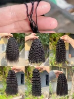 Extensions de cheveux synthétiques à tresses au crochet avec plumes, 120 mèches, 16 pouces, double trame machine, nœuds miracle pré-séparés, ondulation profonde