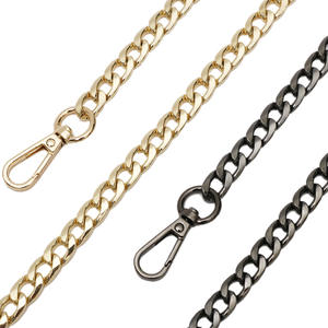 Correa de Cadena Metálica para Bolso en Existencia, Cadena Cubana Dorada, Negra, con Cierre de Langosta, Correa de Repuesto Ajustable para Bolso - Product Image 4