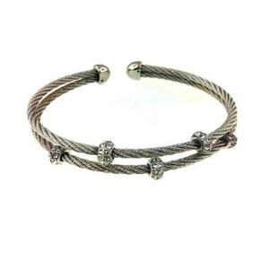 12136BR-Eleganti bracciali e braccialetti di cristallo - Product Image 1