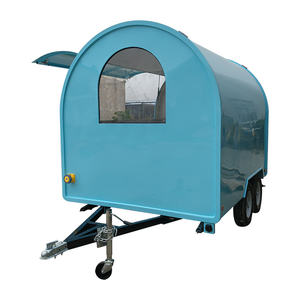 Мобильная тележка для кофе, передвижная тележка для еды, круглая передвижная тележка для холодной панели, машина для закусок, фаст-фуд - Product Image 1