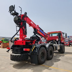 Camión Chasis Todoterreno HOWO 6x6 Directo de Fábrica <span class=keywords><strong>con</strong></span> Grúa <span class=keywords><strong>Forestal</strong></span> de 3 Toneladas M100L-74 y Garra para Madera para Manipulación de Leña, Motor y Bomba de Engranajes - Product Image 4
