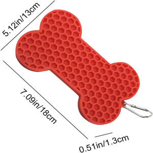 Tapis en silicone pour aliments lents avec ventouses anti-étouffement pour animaux de compagnie, tapis à lécher pour chiens, bol pour animaux de compagnie, vente en gros sur mesure - Product Image 3