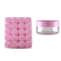 Petits pots cosmétiques en plastique de 5 grammes pour baume à lèvres, crème contour des yeux et rouge à lèvres, avec couvercles recyclables noirs/rose/bleus/transparents, en stock
