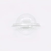 Boîte ronde d'emballage en plastique pour récipient de bombe de bain en plastique jetable cosmétique