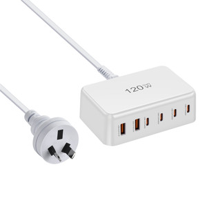 Meilleure vente multifonctionnel 6 ports pour téléphone pour ordinateur portable tablette USB C <span class=keywords><strong>chargeur</strong></span> adaptateur 120W GaN <span class=keywords><strong>chargeur</strong></span> pour extérieur Station cadeau - Product Image 4