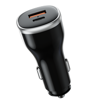 Chargeur de voiture USB C et Type C 51W à charge rapide PD30W / PPS33W QC18W, chargeur USB allume-cigare pour iPhone 17 16 15