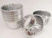 Feuille d'aluminium sulfurisée de haute qualité cuisson Muffin Cupcake doublures papier or argent Muffin gobelets en papier