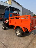 Camion benne tout-terrain 275CC, moteur essence 17HP, 4x4, avec treuil hydraulique et protection solaire