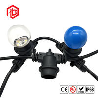Douille de lampe électrique extérieure étanche E27 10A en cuivre avec cordon souple en nylon, boîtier IP65 pour système solaire, connecteur UHF RF mâle/femelle pour PCB