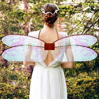 Nouvelles ailes unisexes de fée de la forêt, libellule et elfe pour fête costumée transfrontalière