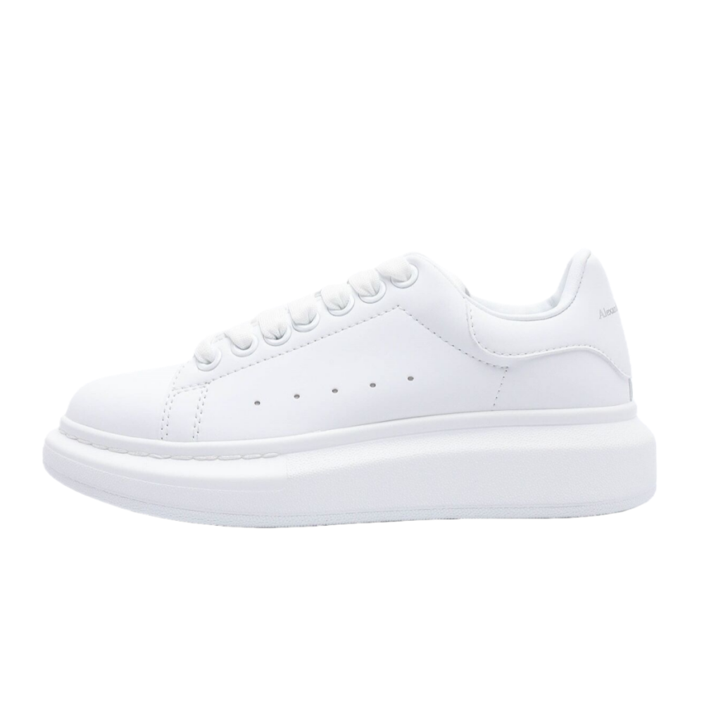 Queue en cuir blanc