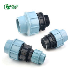 PN16 HDPE <span class=keywords><strong>Pp</strong></span> Nén Phù Hợp Nam Threaded Adaptor Khớp Nối Cho Cấp Nước - Product Image 4