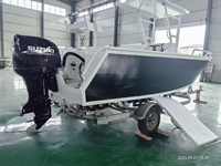 Bateau à console centrale en aluminium de 21 pieds, homologué CE, de qualité marine, résistant à la corrosion, à coque en V profond, pour une utilisation en mer, en lac et en rivière
