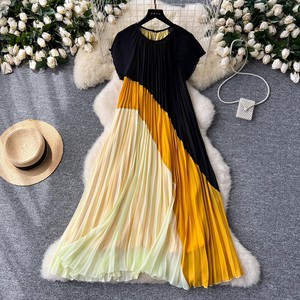 ชุดเดรสแขนสั้นคอกลมทรงหลวมสำหรับผู้หญิงแฟชั่น - Product Image 2