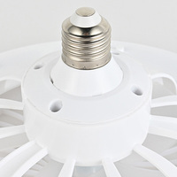 Stock ventilateur de plafond lumière avec télécommande 2-en-1 moderne Dimmable E27 ventilateur de plafond kit avec lumières pour bureau à domicile