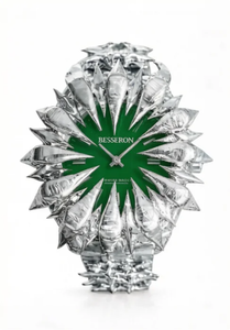 Relojes góticos hechos a mano, reloj de pulsera de cuarzo personalizado para hombre, diseño de garra soldada con púas y esfera roja de estilo vintage - Product Image 2