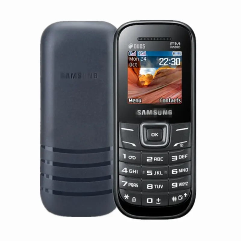 Sam E1207 사용 전화 잠금 해제 삼성 키패드 전화 1.52 인치 듀얼 sim 전화 키패드 e1205y E1207T