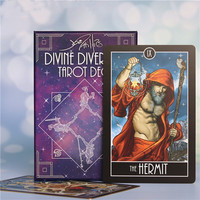 Cartes de tarot dorées de haute qualité Spot Uv Rider-Waite Tarot cartes de tarot personnalisées avec guide de boîte-cadeau exquis