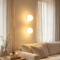 Lampe murale moderne en verre de style espagnol pour chambre, salon, couloir, escalier, avec fond artistique