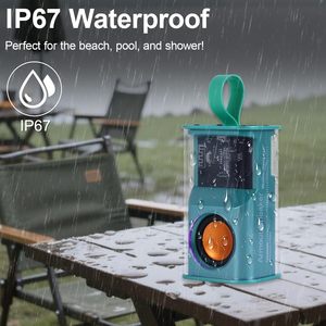 A36 altoparlante Wireless BT trasparente con luce di respirazione suono forte HD basso portatile Mini Audio per uso esterno/domestico - Product Image 4