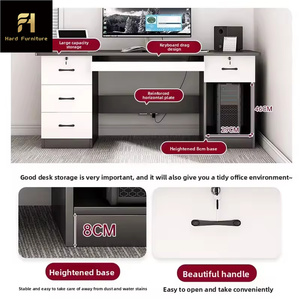 2025 nuevo estilo Escritorio de computadora minimalista moderno Escritorio de oficina y juego de sillas escritorio con cajones ordenador de casa Escritorio de Estudiante - Product Image 5