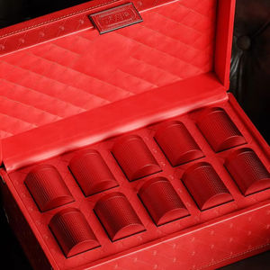 Caja de Regalo de Cuero para Empaque de Té, Serie Tratamiento Cortesía, Caja Vacía, Color y Logotipo Personalizables, Venta al por Mayor de Fábrica, Ideal para Compras y Alimentos - Product Image 3