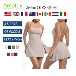 <span class=keywords><strong>Robe</strong></span> une pièce pour femmes pour le tennis <span class=keywords><strong>Robe</strong></span> de pickleball Jupe avec short - Product Image 1