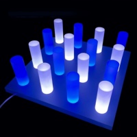 AIDLIN Настраиваемая RGB LED-подсветка 3W, 360-градусная светящаяся ПВХ-колонна-световод для декора ночных клубов и баров