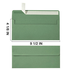 Sage Green #10 Business Paper Wallet Envelope Peel Seal Letter Size Standard Mailing Factures & Relevés pour Anniversaires - Product Image 3