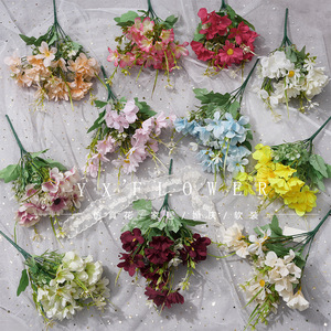 Bouquets de fleurs artificielles Yixuan en soie mélangée pour décorations de mariage - Product Image 1