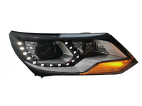 Phares LED de remplacement pour Volkswagen 2013-2016, ensemble de phares avant DRL 12V, pièces de rechange automobiles