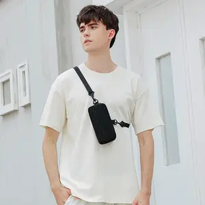 Yeni tasarım basit stil taşınabilir mini cep telefonu çantası yüksek kalite askılı omuz çantası sıfır çanta asılı crossbody çanta