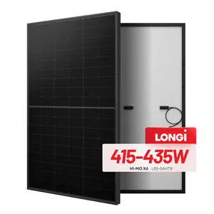 Longi Hi Mo 6全黑太阳能电池板415W 420W 430W中国光伏组件批发价
