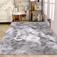 Tapis à poils longs en peluche pour salon, tapis shaggy moelleux pour chambre d'enfant