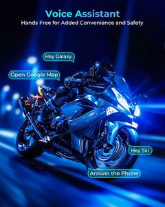 Haut-parleurs pour casque de moto, longue durée de vie de la batterie, casque audio, IPX6, compatible avec tous les casques - Product Image 4