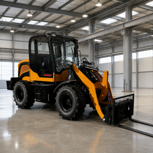 Livraison Gratuite Mini-chargeuse sur pneus 2 tonnes avec cabine, fourches à palettes, godet, Kubota CE EPA EURO5, chargeuse agricole, vente en gros - Product Image 2
