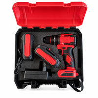 Perceuse à batterie au lithium 13 mm avec mandrin sans clé, perceuse électrique portable sans balais pour le perçage du bois et de l'acier